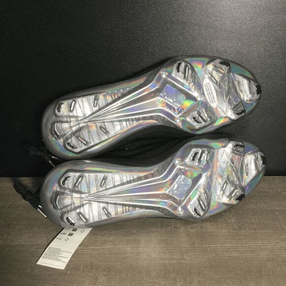 Adidas Adizero Afterburner 8 NWV Mid Metal Baseball Cleats Black Men's Size 13.5 - Picture 6 of 7